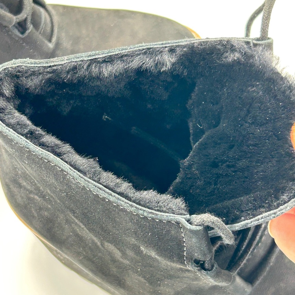 Eileen Fisher Size 6 Black Suede Wedge Ankle Boots Alpine NEW Womens $275 - Picture 14 of 15